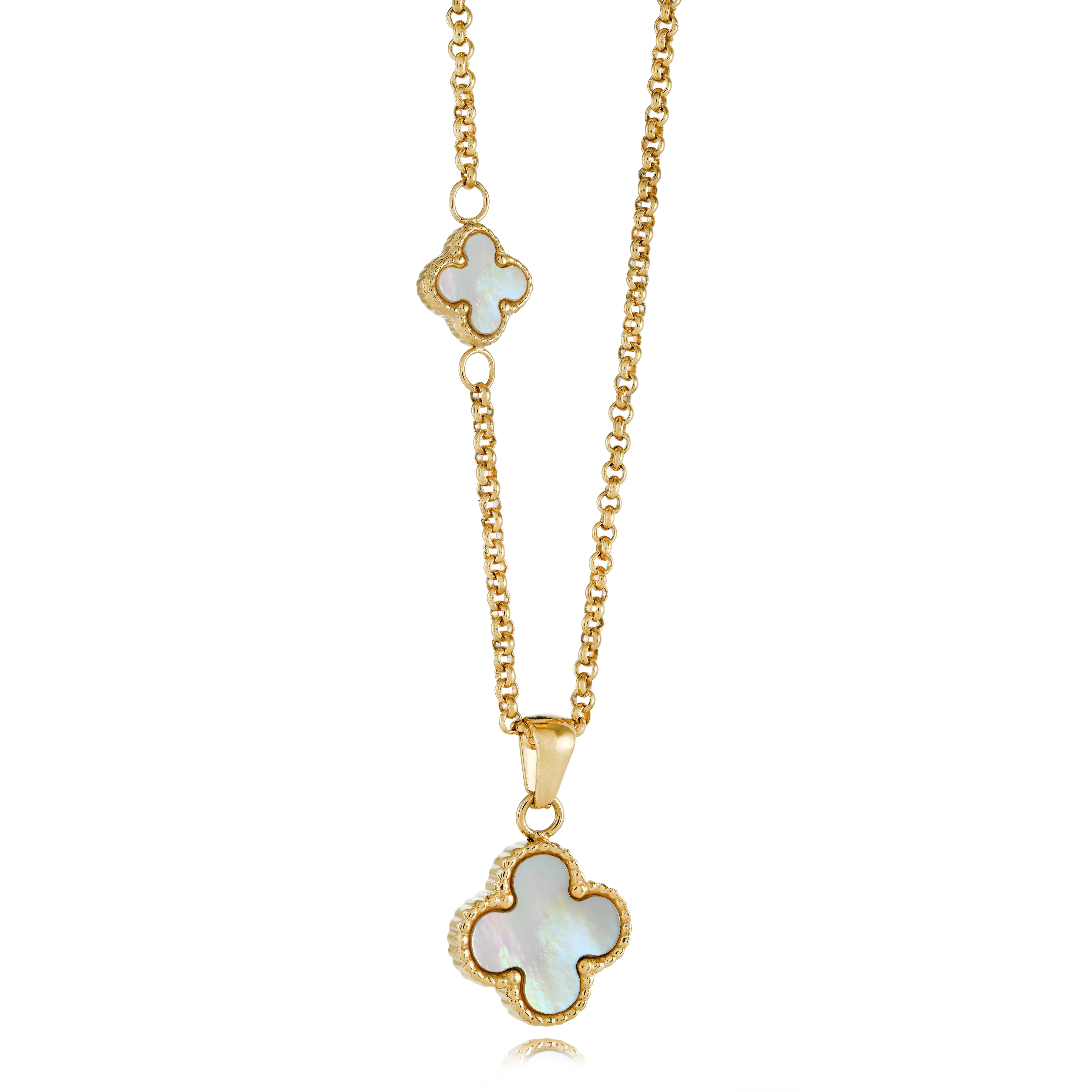 15mm Reversible Lucky-Clover Necklace - Image 3