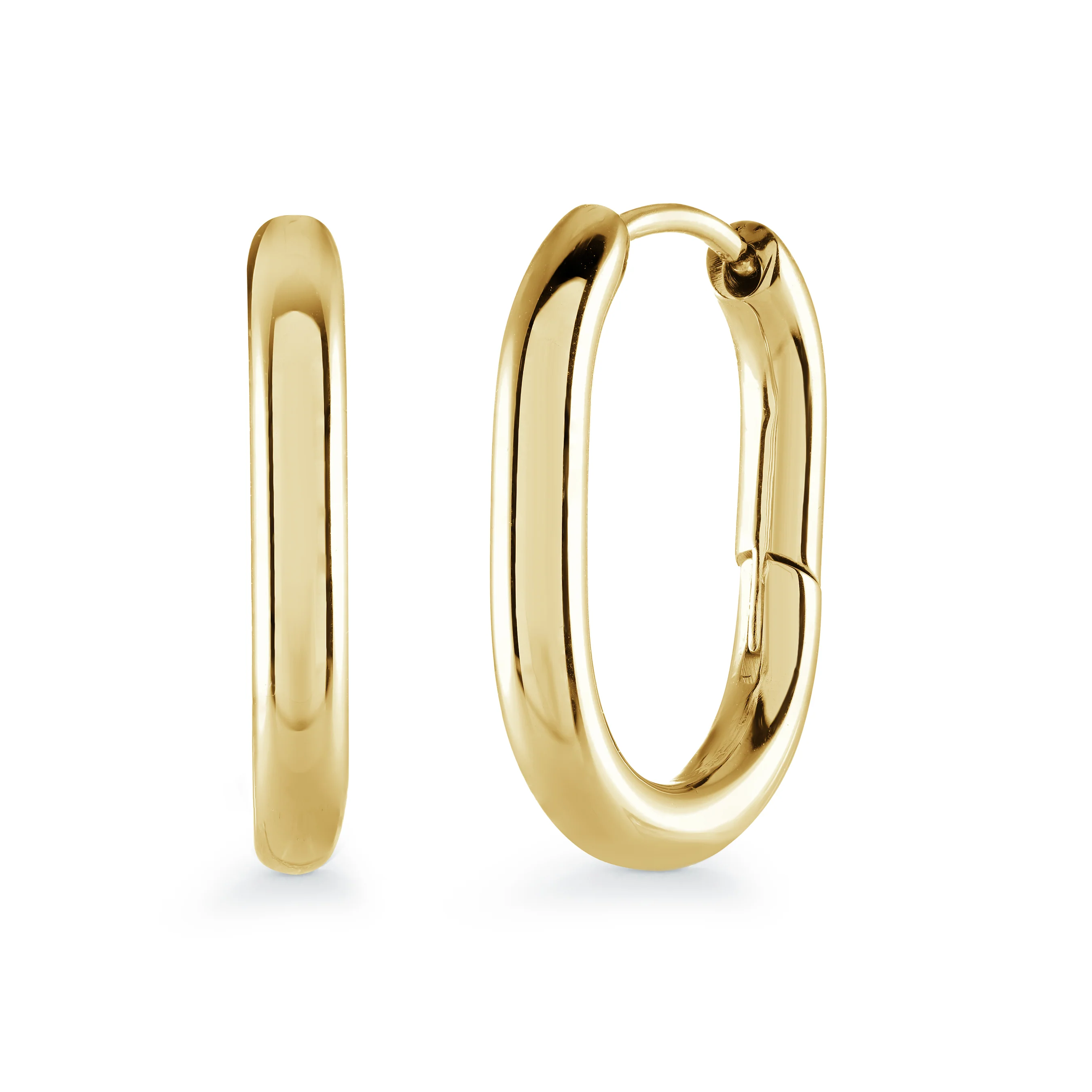 20mm Oval Tube Hoops - Image 2