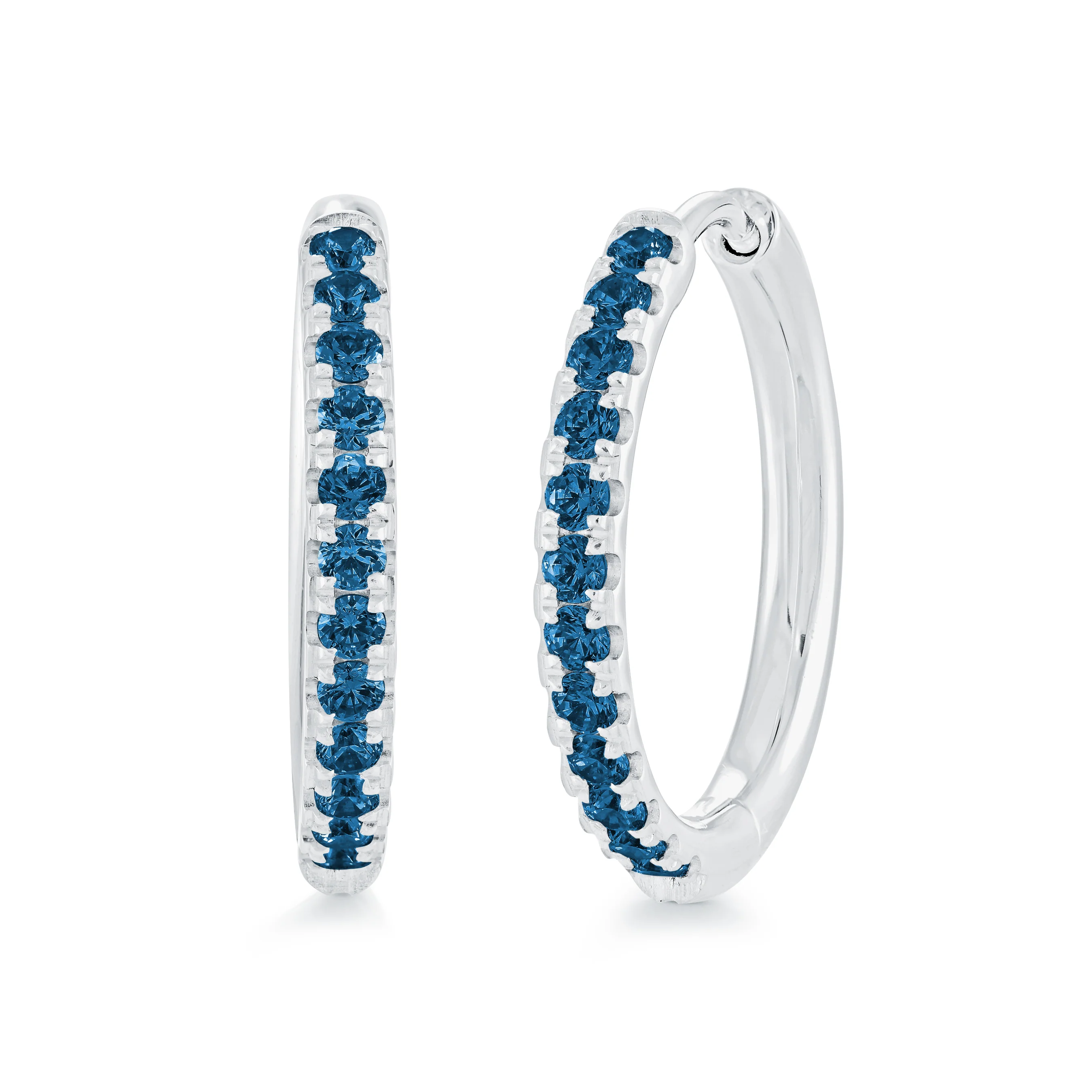 22mm Colored Eternity Cz Hoops - Image 2