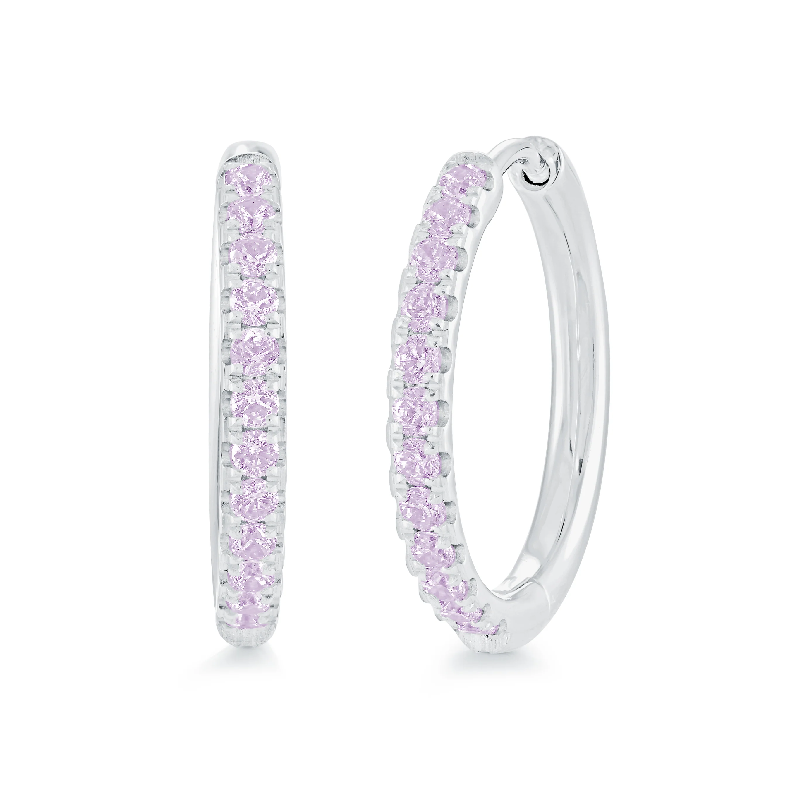 22mm Colored Eternity Cz Hoops - Image 3