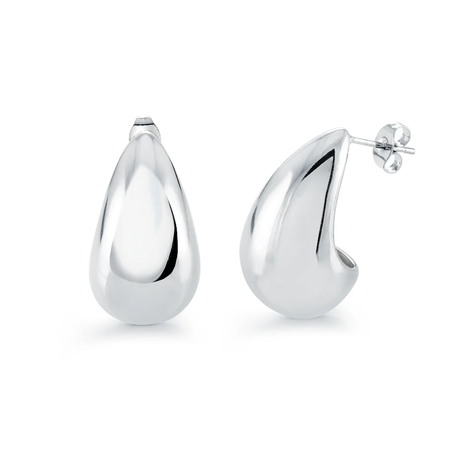 26mm Large Puff Drop Earrings