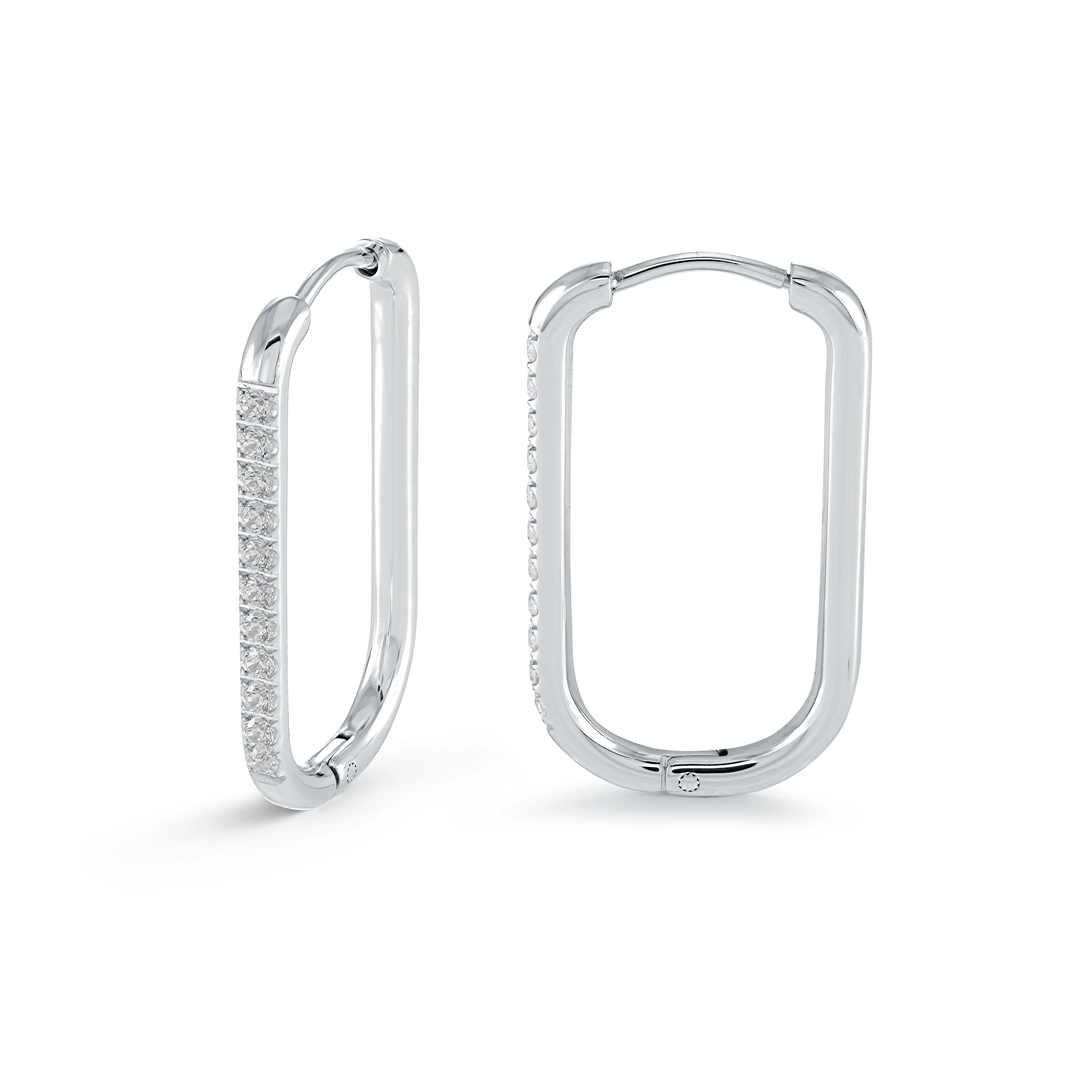 26mm Oval Eternity Cz Hoops