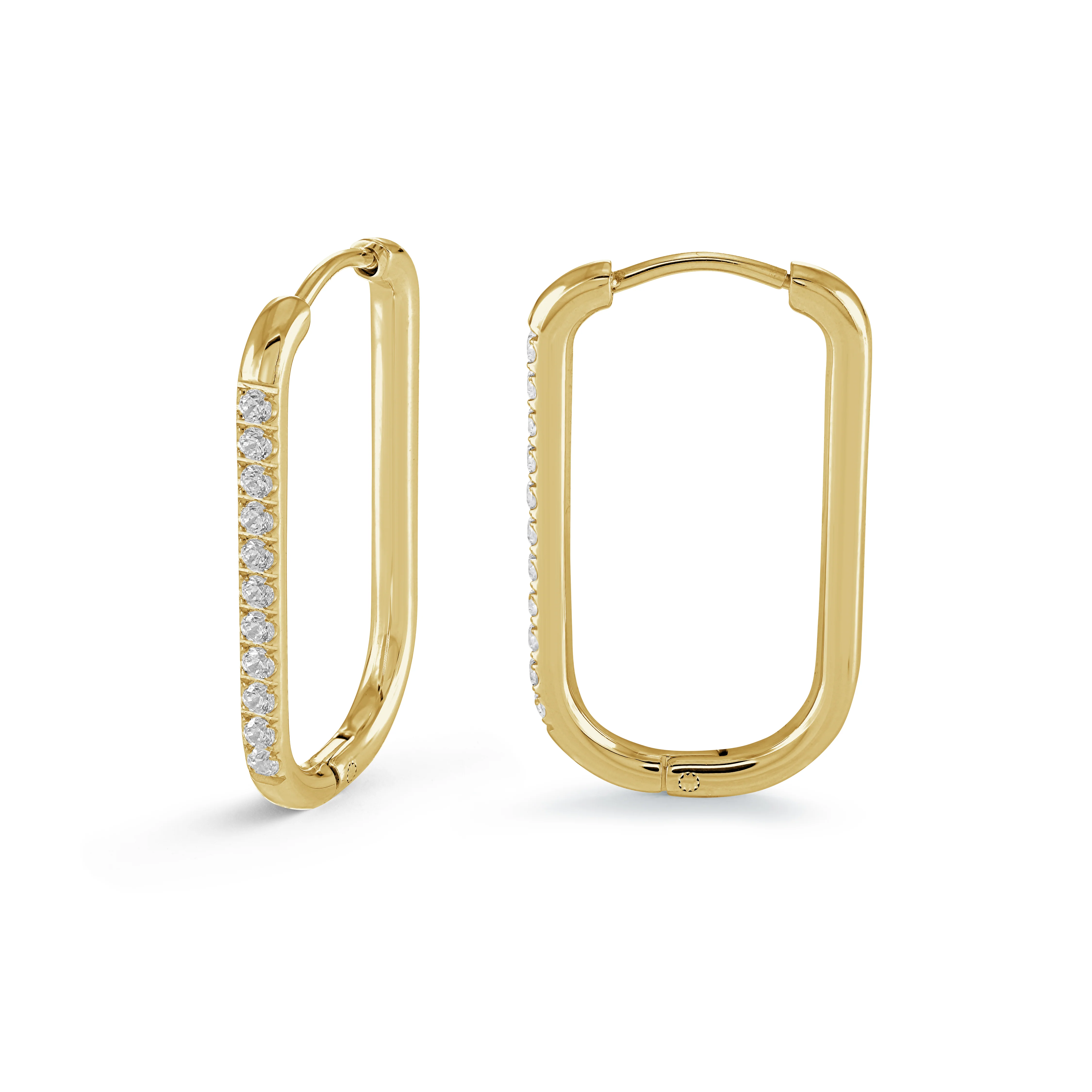 26mm Oval Eternity Cz Hoops - Image 2