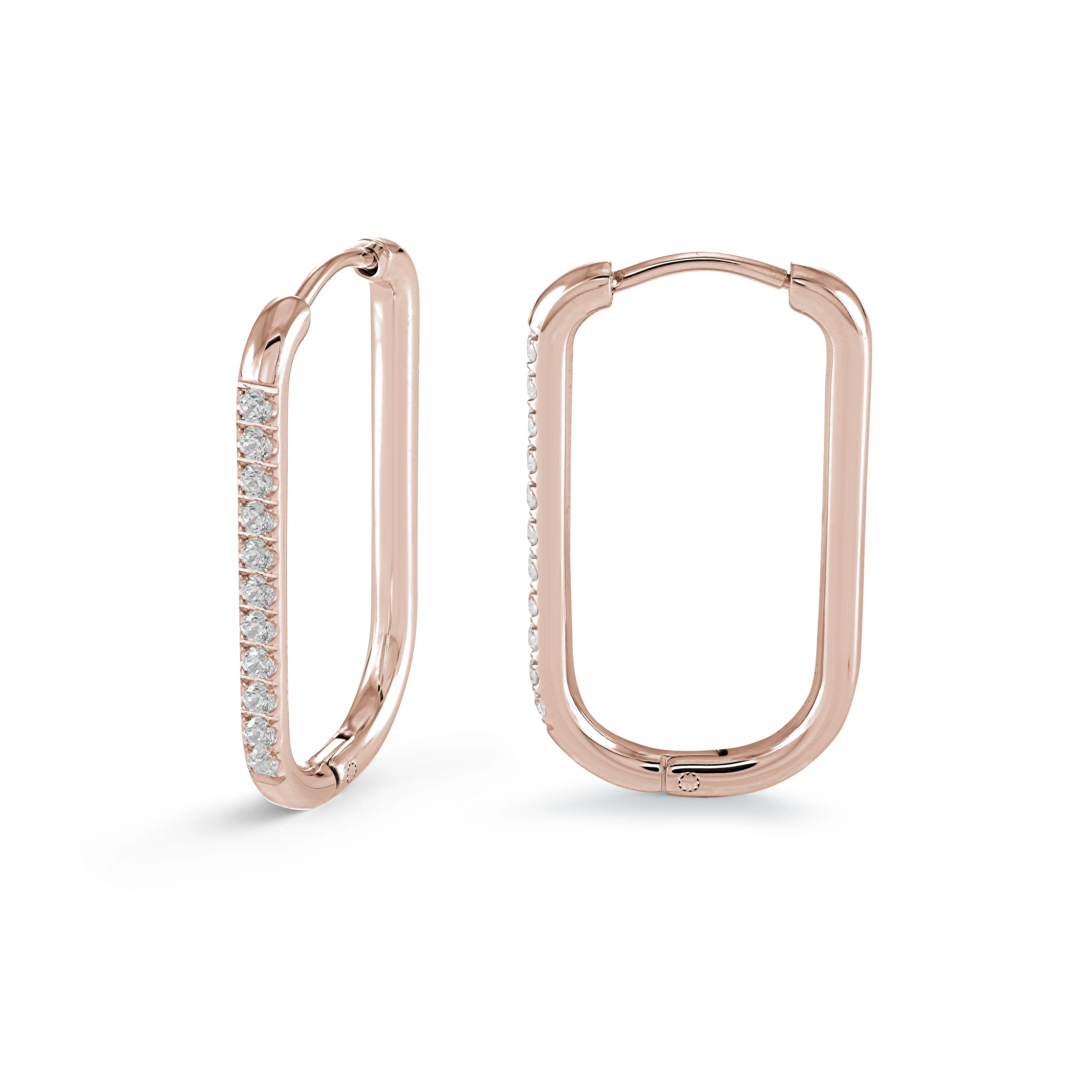 26mm Oval Eternity Cz Hoops - Image 3