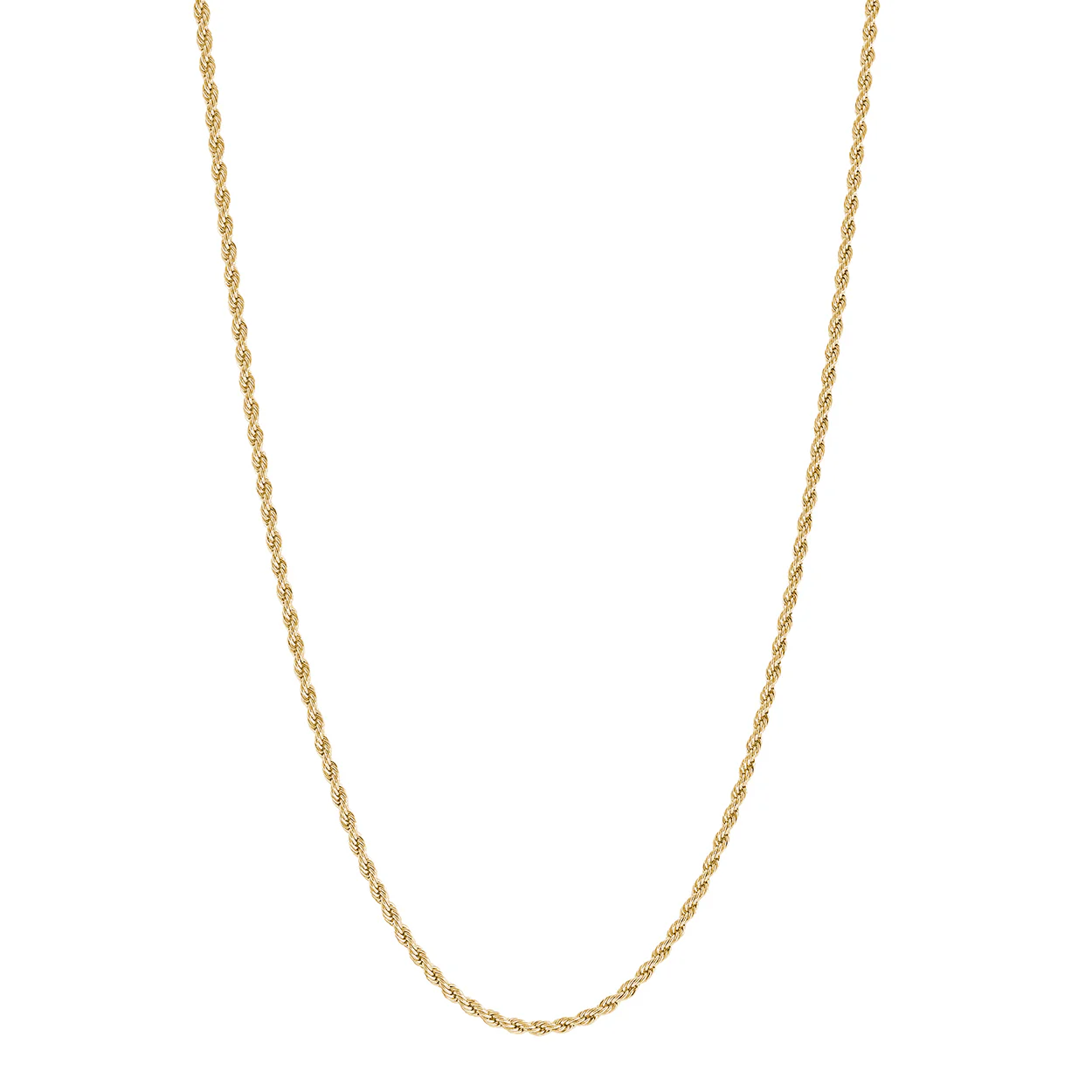 2mm Rope Link Chain Necklace - Image 2