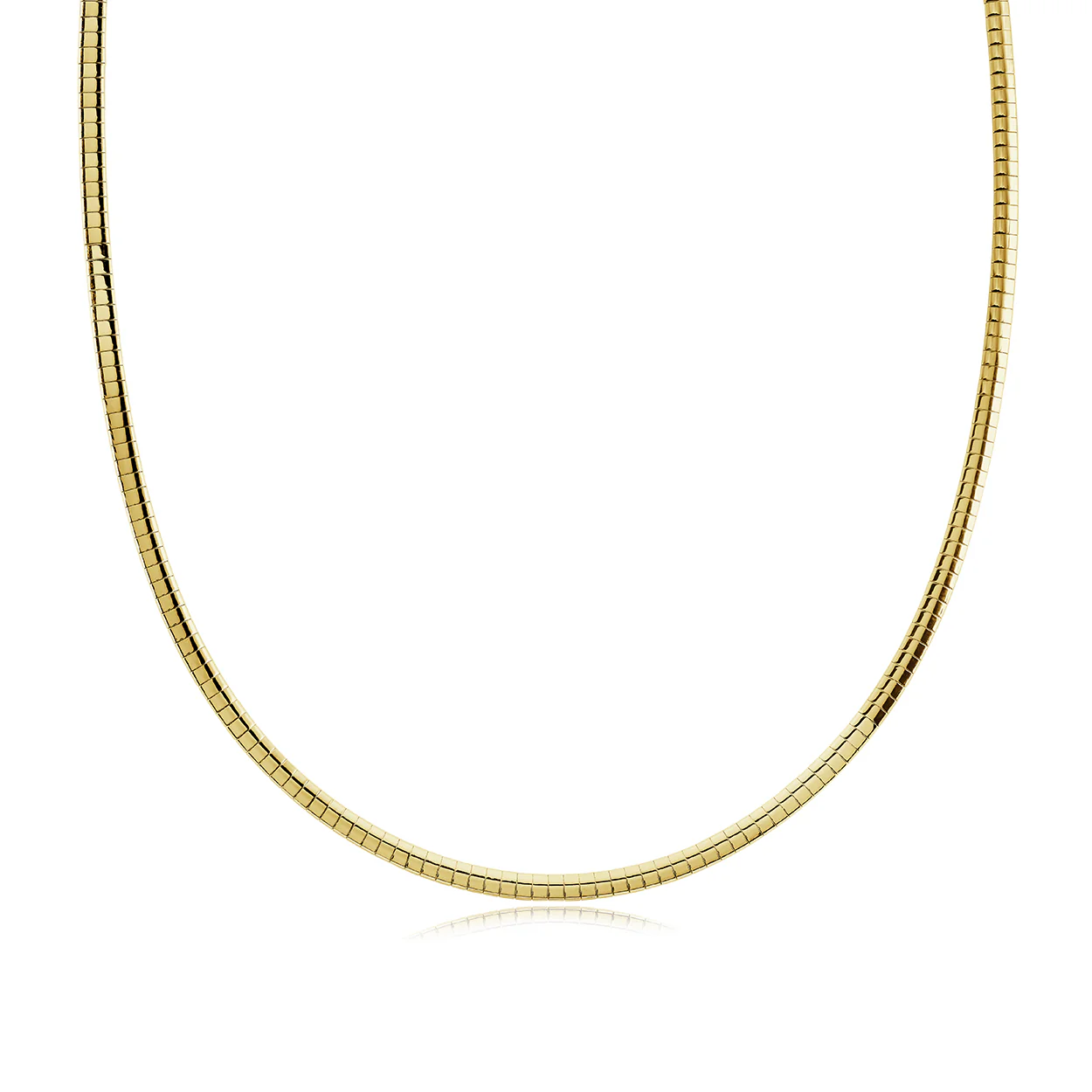 4mm Omega Link Necklace - Image 2