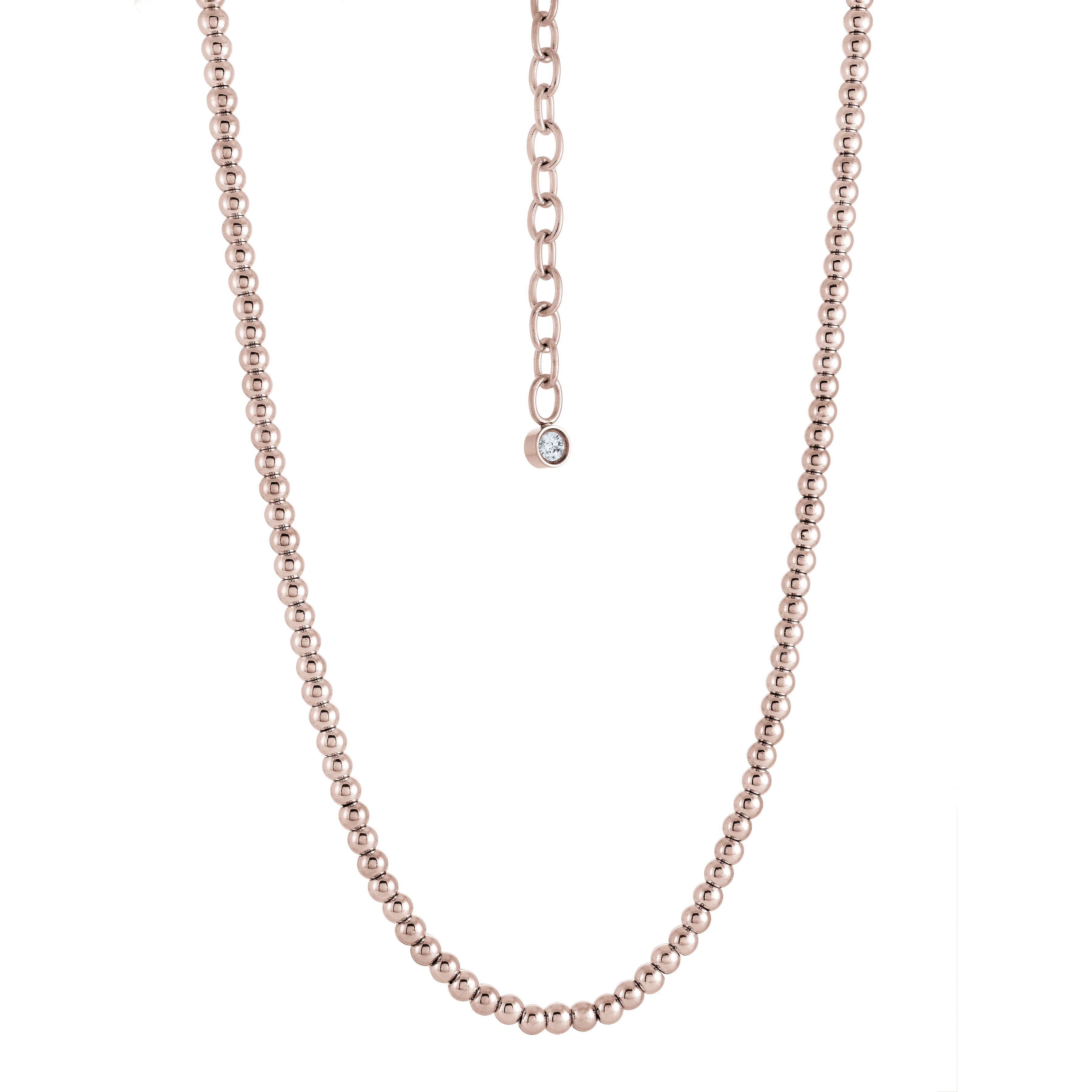 4mm Steel Bead Necklace - Image 3
