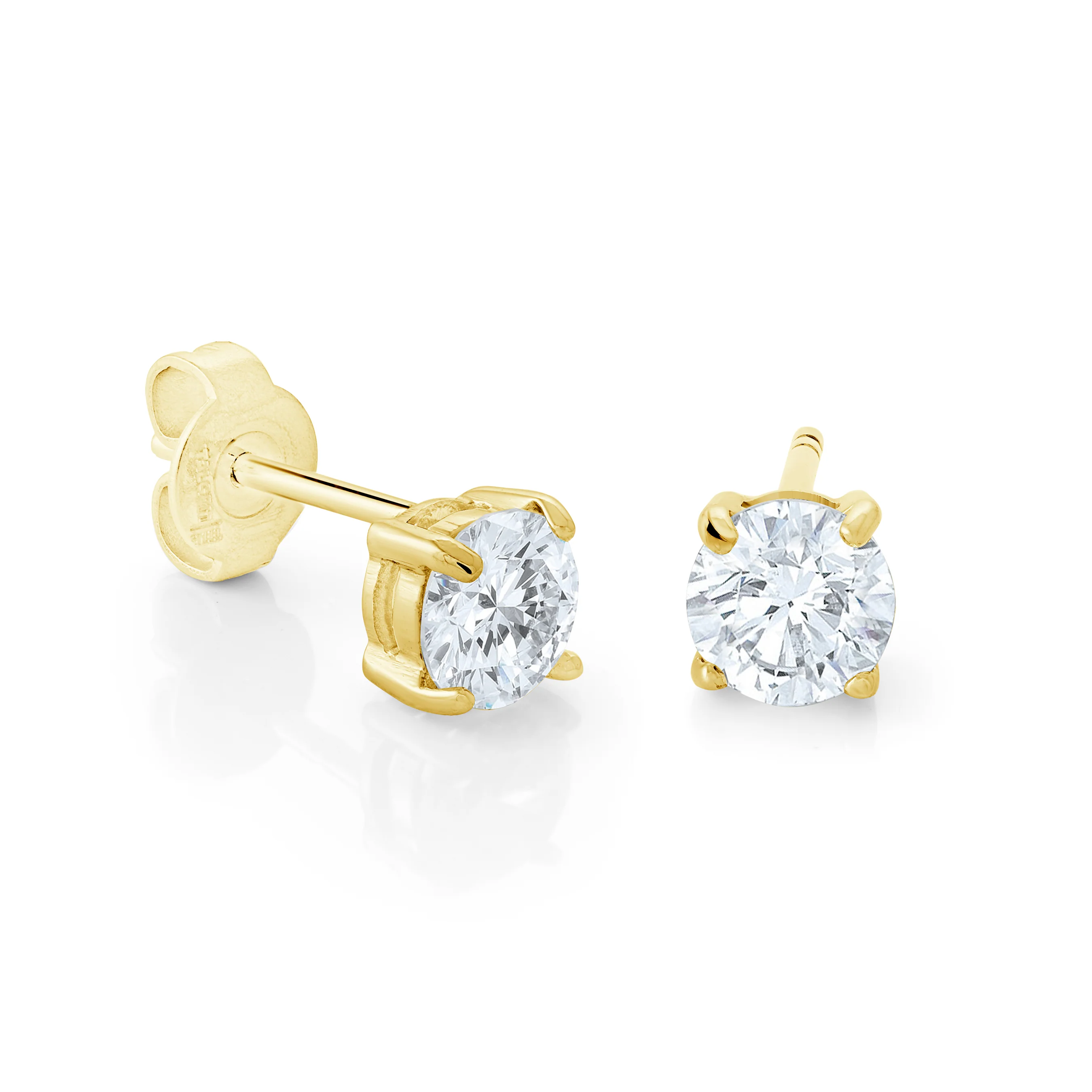Classic Cz Stud Earrings - Image 2