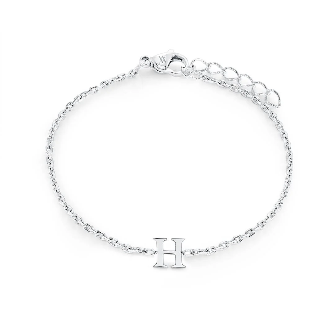 Block Initial Bracelet - Image 3