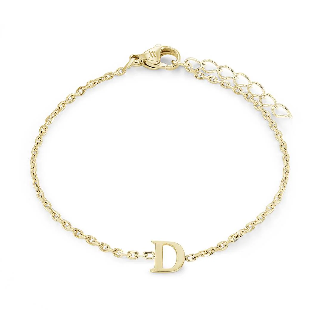 Block Initial Bracelet - Image 45