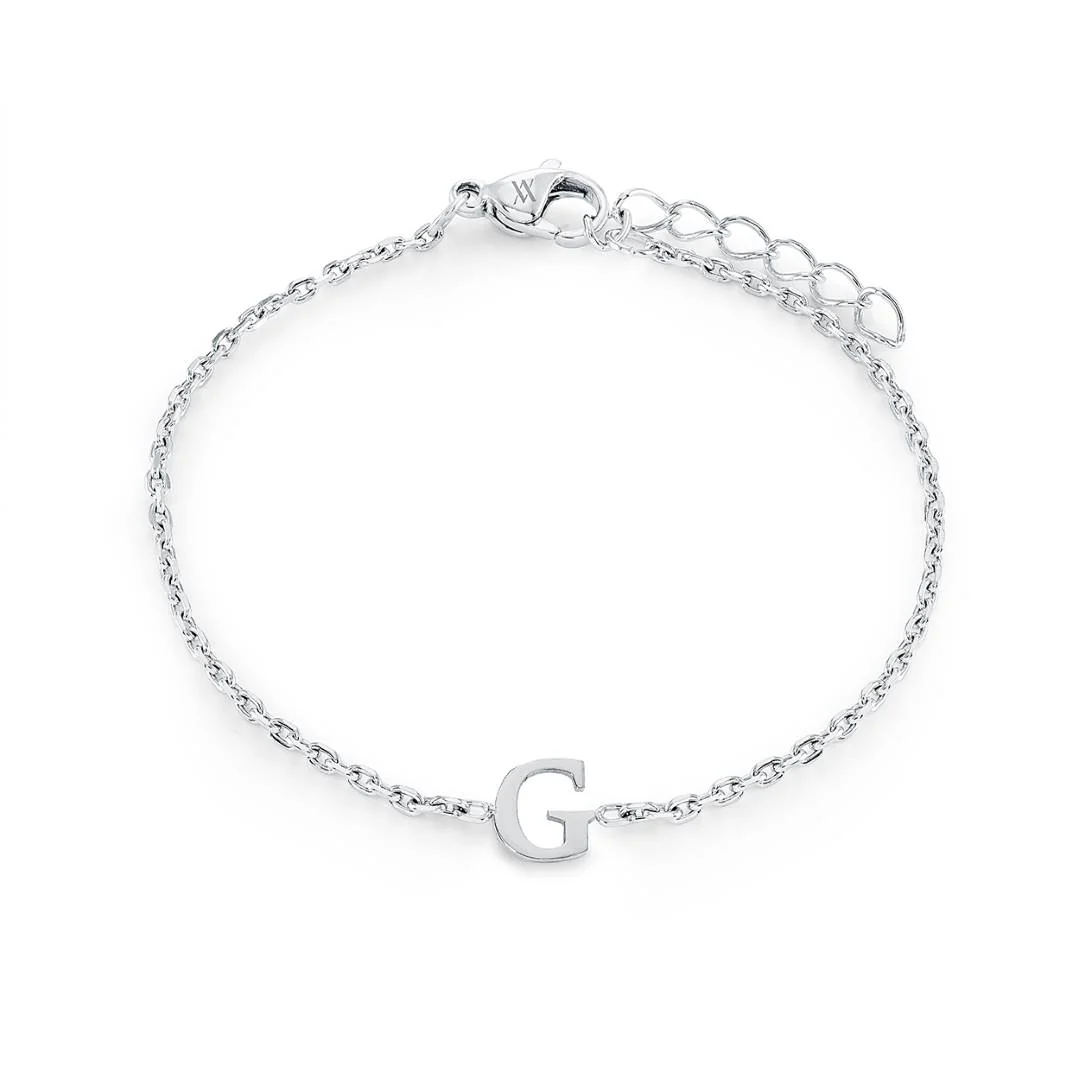 Block Initial Bracelet - Image 8