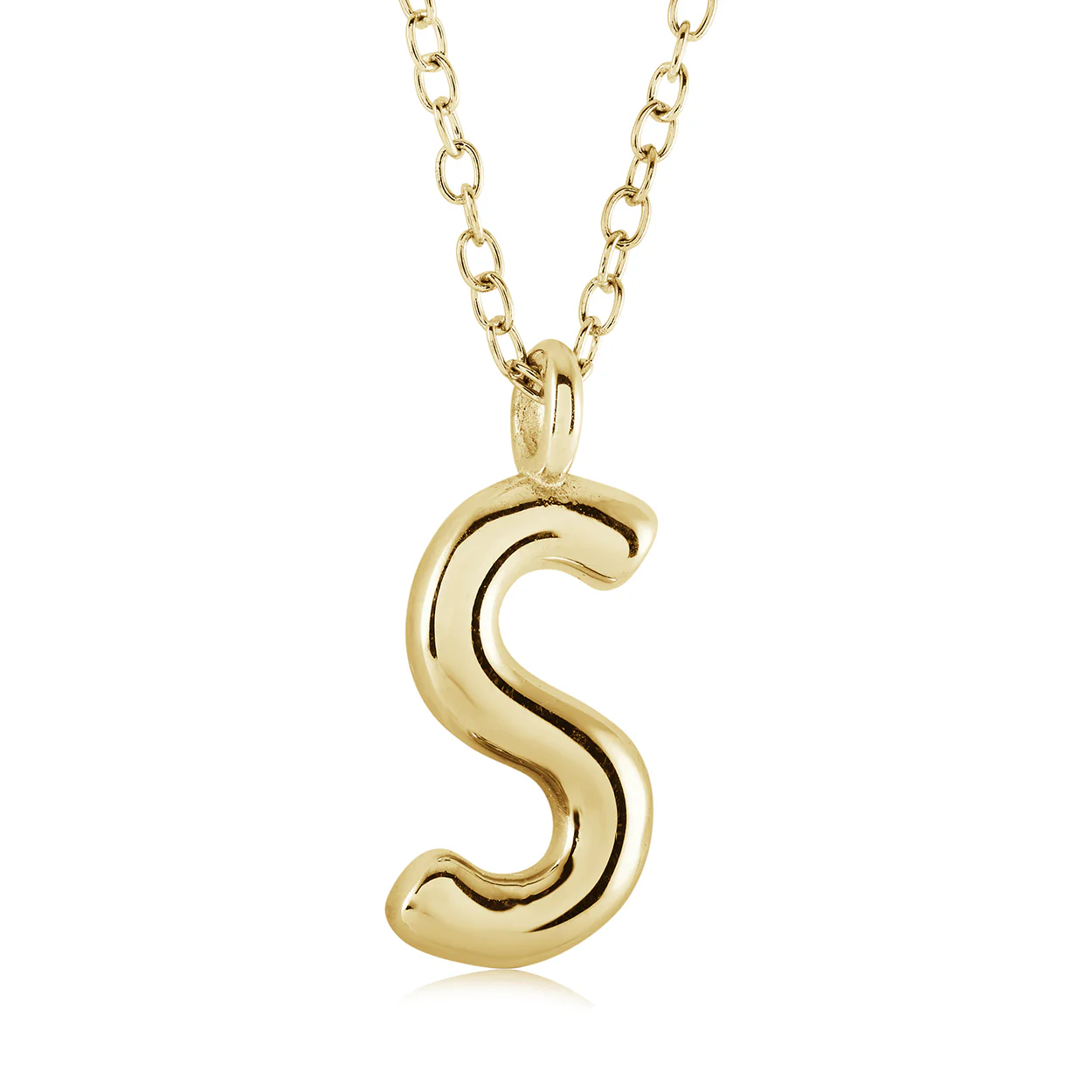 Bubble Initial Necklace - Image 6