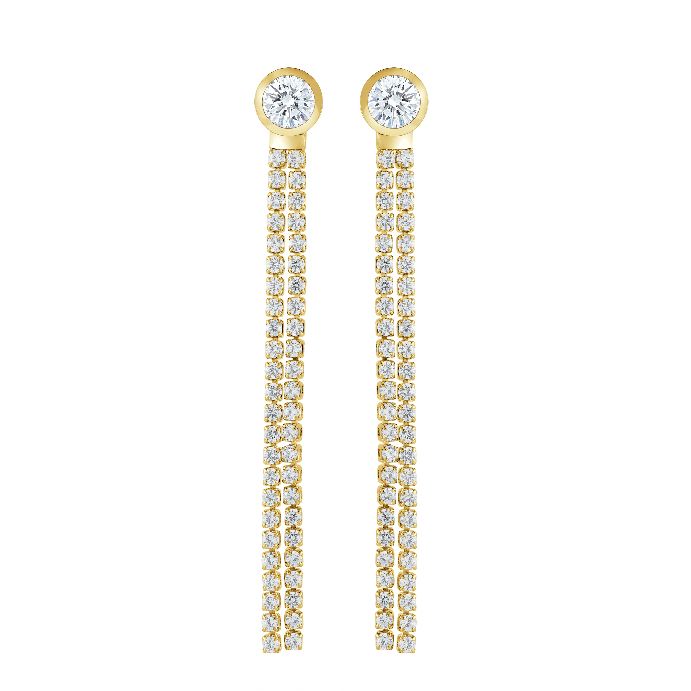 Chandelier Cz Earrings - Image 2