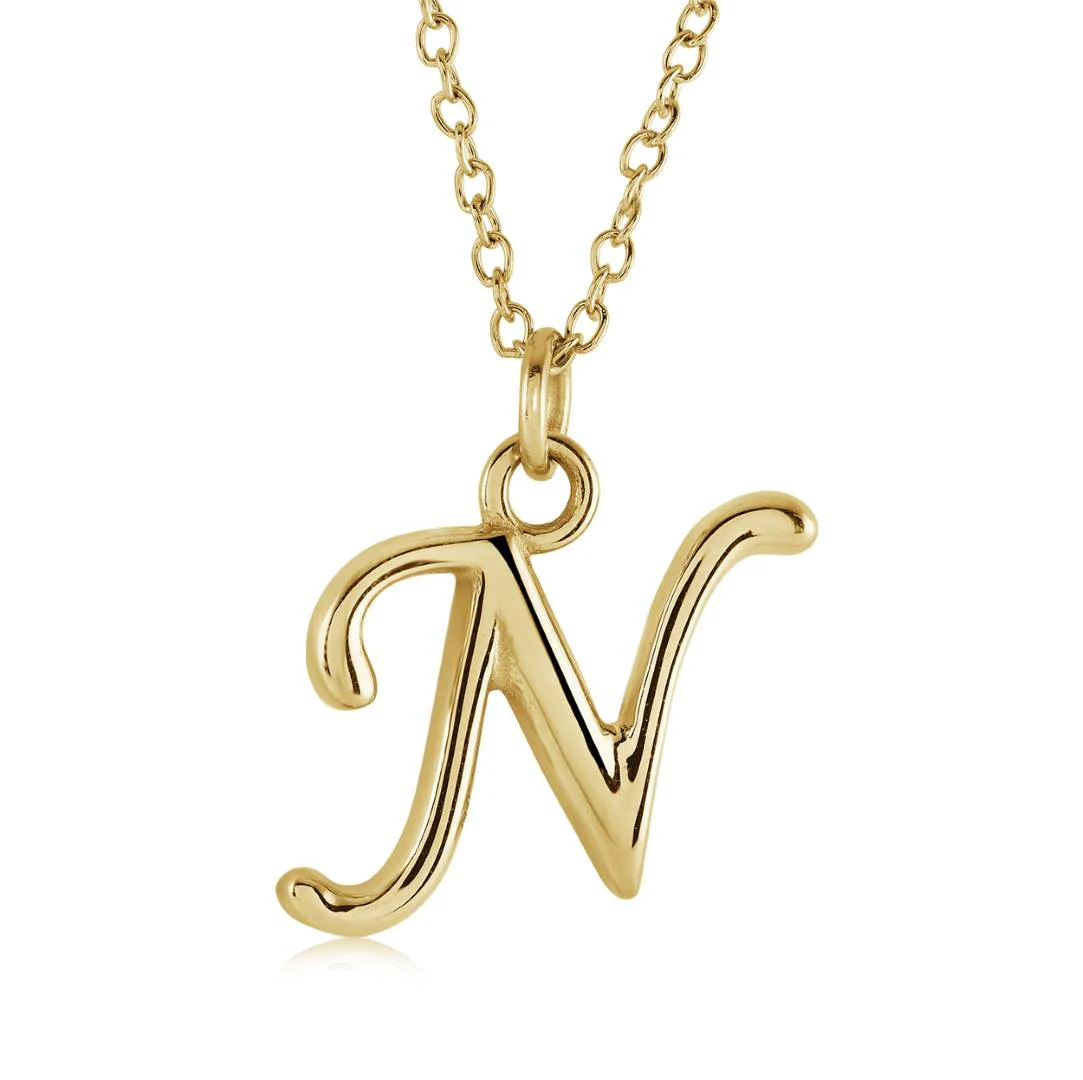Cursive Initial Necklace - Image 28