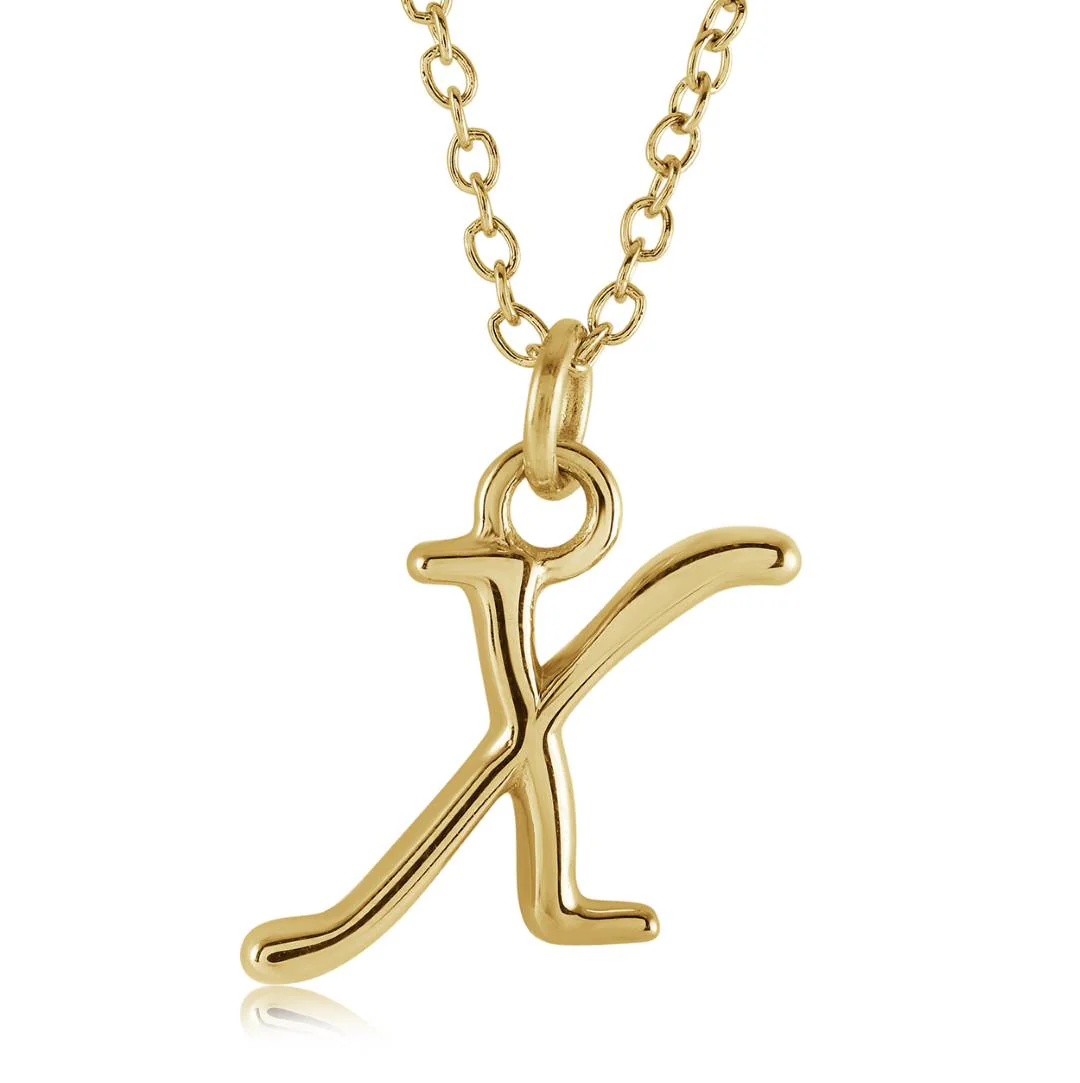 Cursive Initial Necklace - Image 48