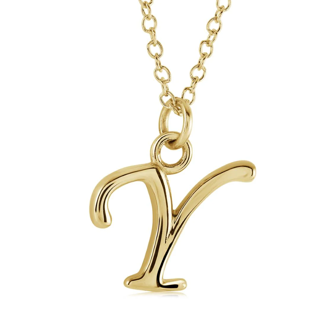 Cursive Initial Necklace - Image 50