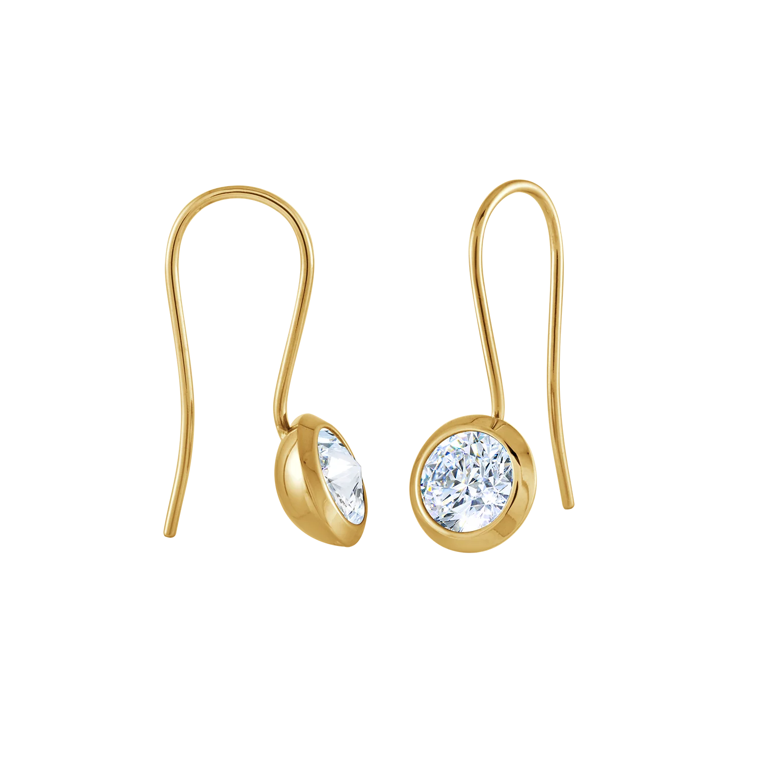 Cz Drop Level Earrings - Image 2
