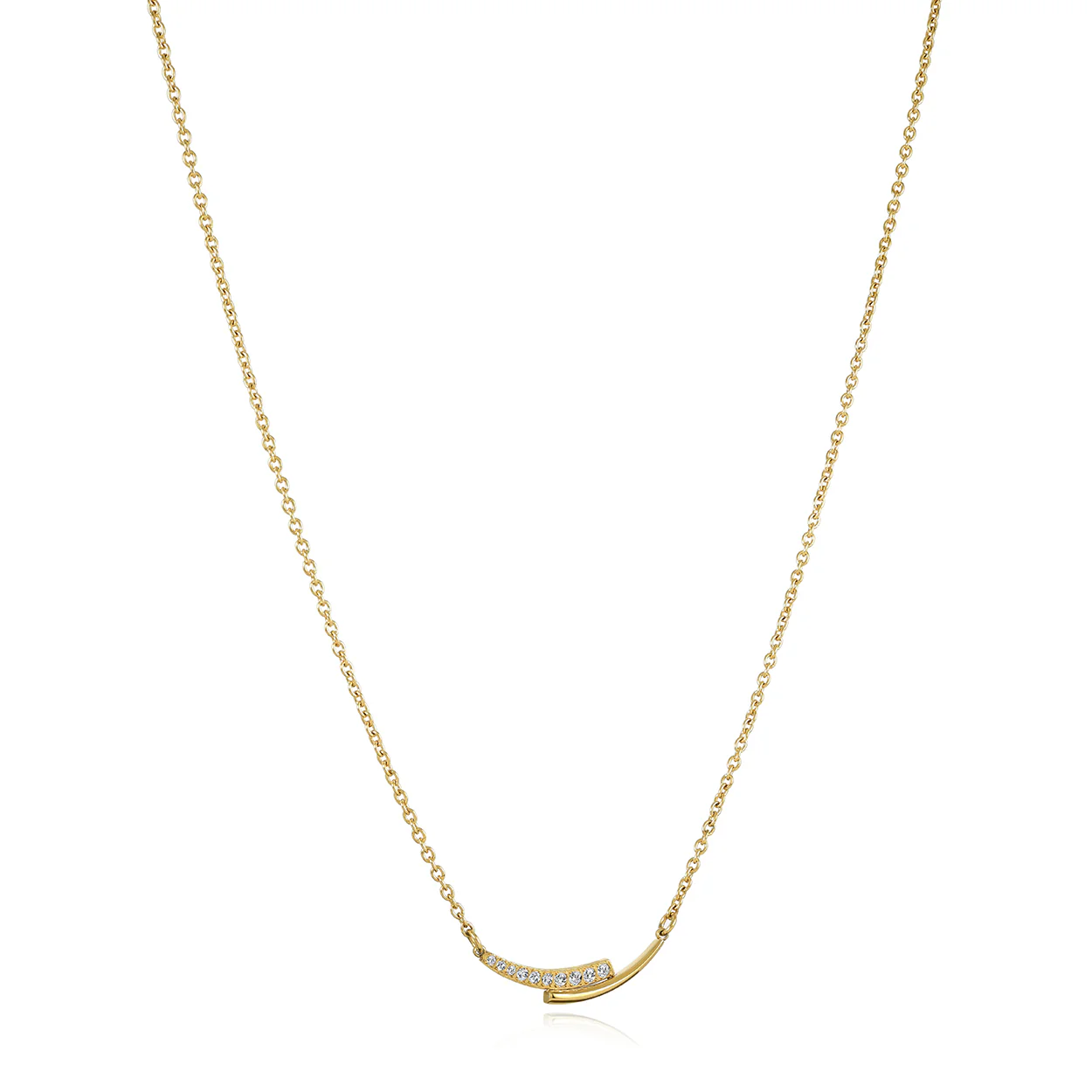 Cz Swoop Necklace - Image 2
